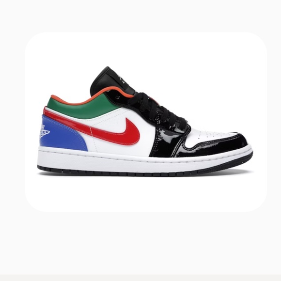 Jordan 1 Low Multi-Color Black Toe (Women's) Size: US W 7W - Picture 1 of 1